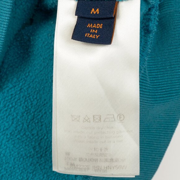 Louis Vuitton Pigeon Blue Embroidered Signature Cotton Hoodie - Picture 11 of 14